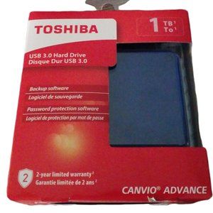 Toshiba Canvio Portable External Hard Drive 1 TB
